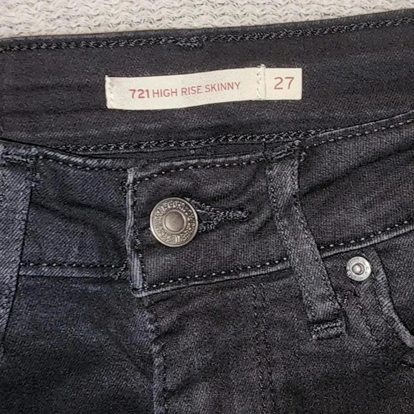 Women's Levi High Rise Skinny Size 27 - Picture 2 of 5